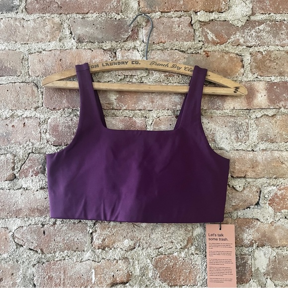 girlfriend collective Other - NWT Girlfriend Collective Tommy Bra- Plum medium